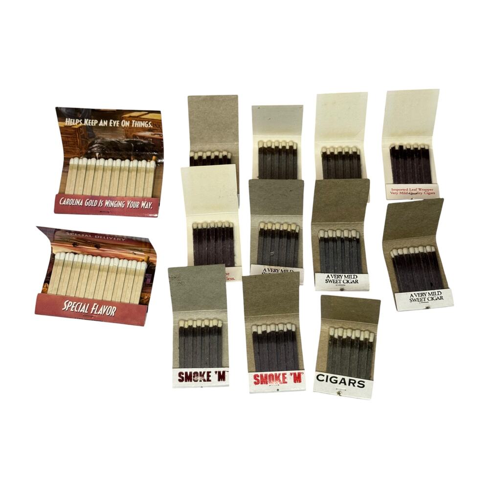 Lot 25 Vintage Cigar Advertising Matchbooks Optimo Swisher King Edward - Picture 5 of 6